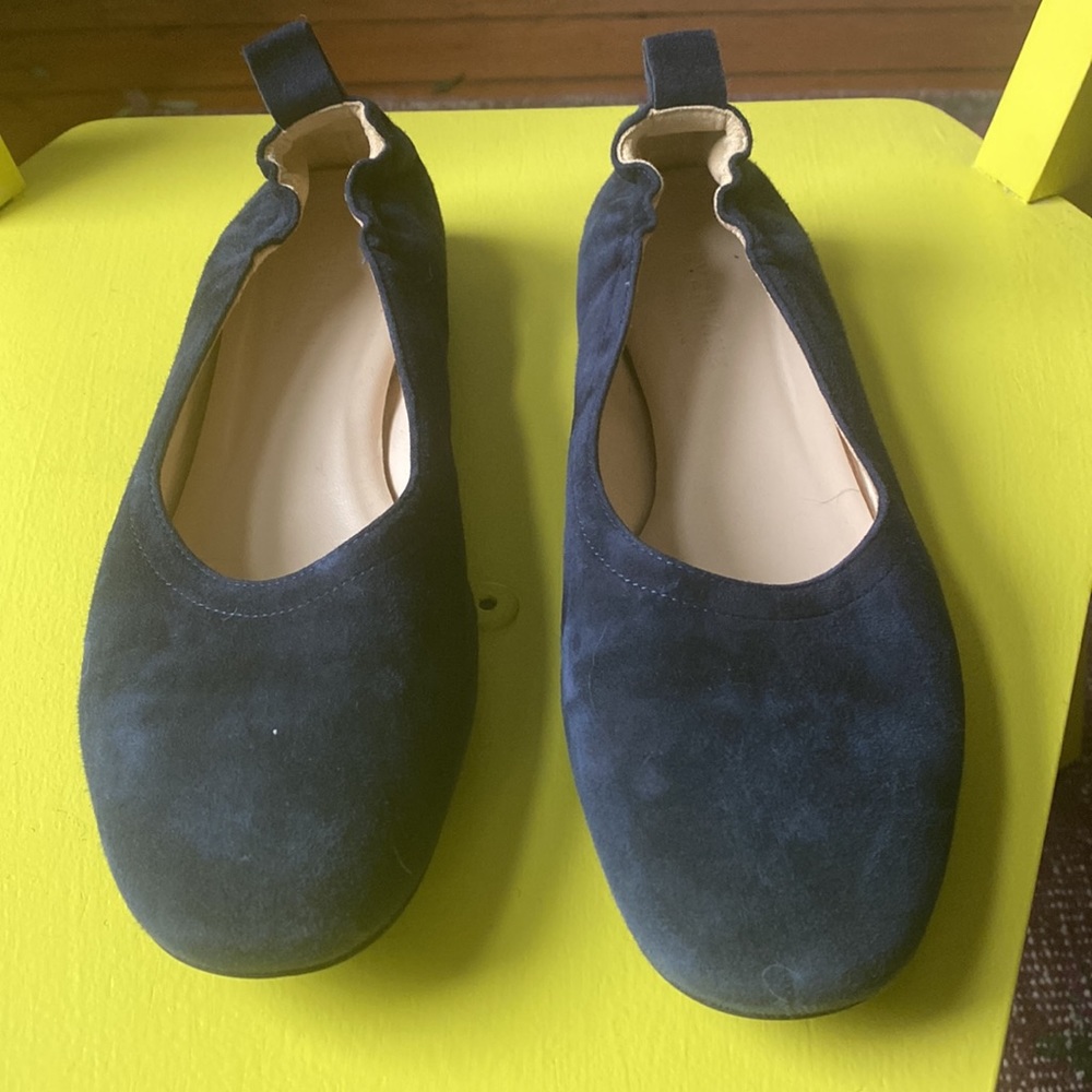 Everlane Navy Blue Flats